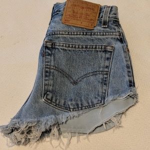 Denim shorts
